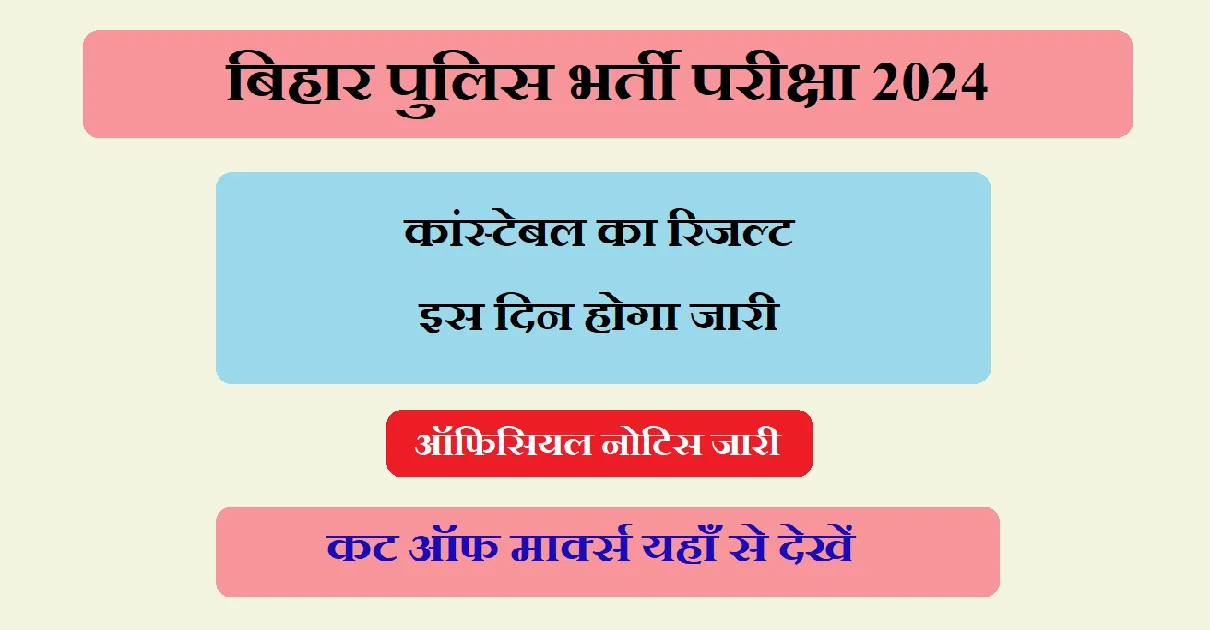 Bihar Police Constable Result 2024