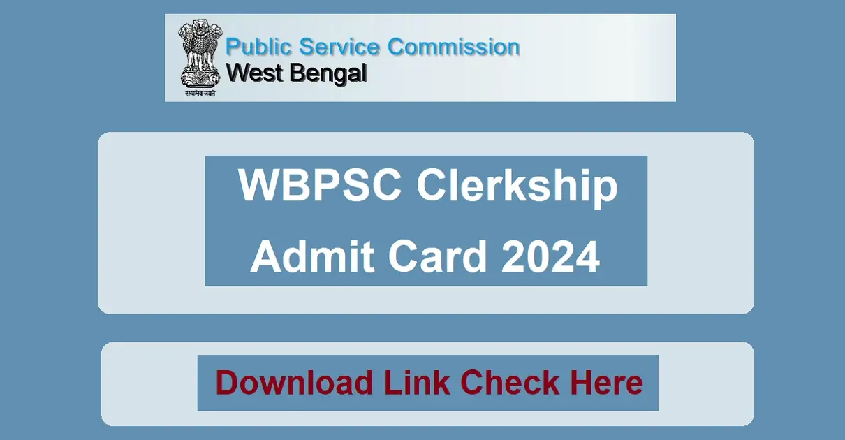 WBPSC Clerkship Admit Card 2024